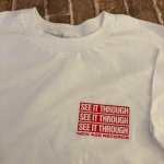 画像: SEE IT THROUGH - Now Is The Time Tシャツ (白) [Tシャツ]