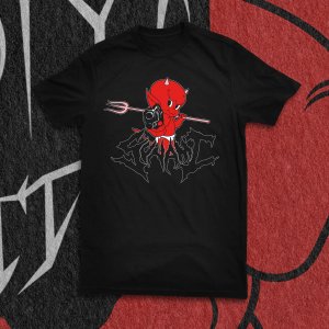 画像1: [先行予約商品] SUNAMI - Lil Devil Tシャツ (黒) [Tシャツ]