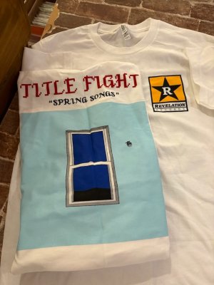 TITLE FIGHT - REV x TF Spring Songs Tシャツ (白) [Tシャツ