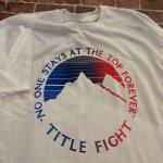 画像: TITLE FIGHT - Montain Gradient Tシャツ (白) [Tシャツ]