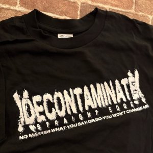画像2: [XXLサイズのみ] DECONTAMINATE - Straight Edge Tシャツ [Tシャツ]