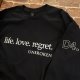 画像: UNBROKEN - Japan Tour life. love. regret Longsleeve Tシャツ (黒) [Tシャツ]